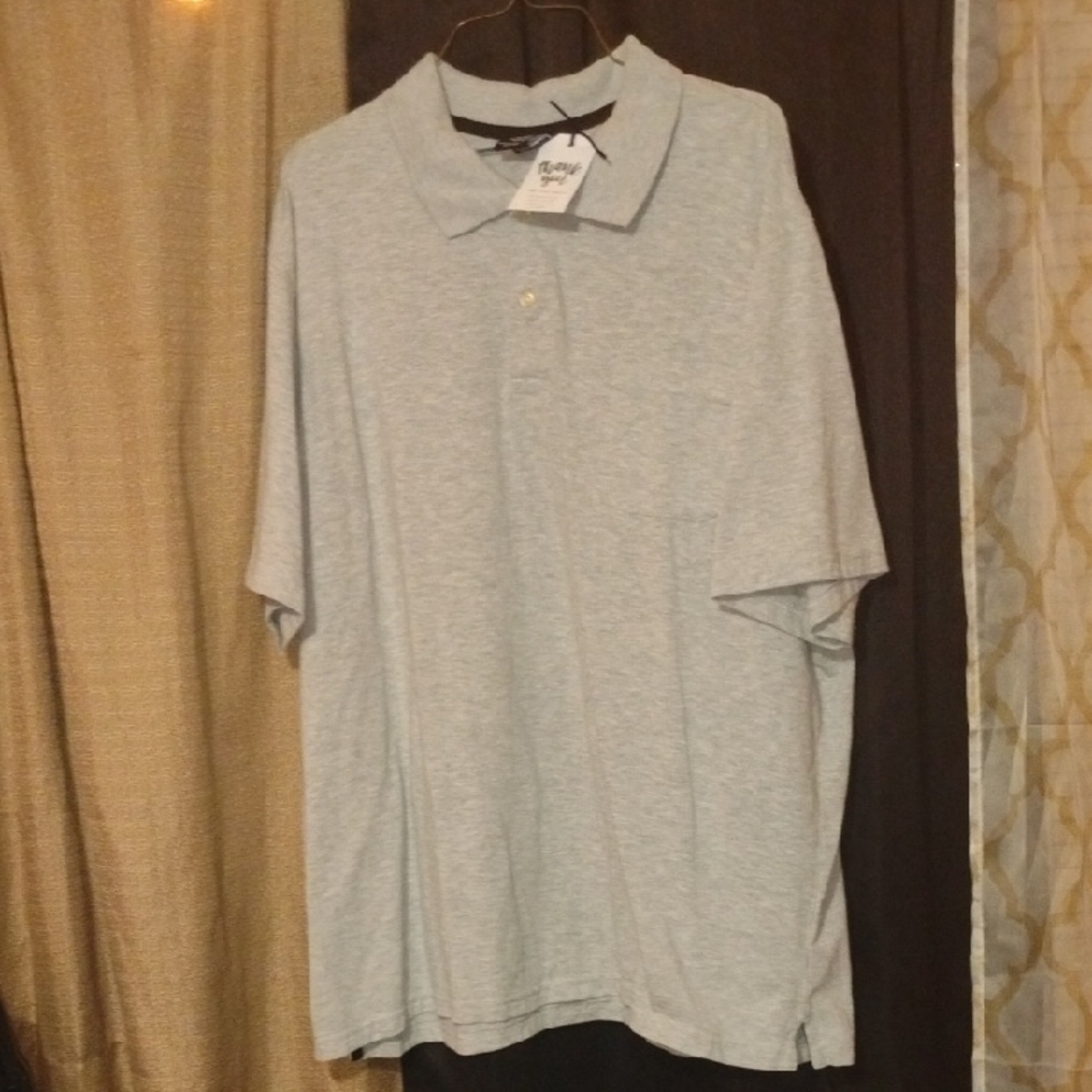 George Gray Polo Shirt Casual Knit Short Sleeve